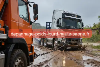 Camion embourbé